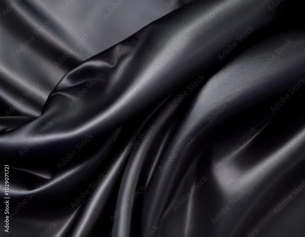 Abstract texture of natural black or dark gray color fabric as concept background. Fabric texture of natural cotton or linen, silk or satin, wool or jersey textile material. Luxurious dark background. Abstract texture of natural black or dark gray color fabric as concept background. Fabric texture of natural cotton or linen, silk or satin, wool or jersey textile material. Luxurious dark background.