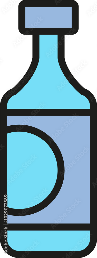 Water Bottle Icon Illustration Water Bottle Icon Illustration