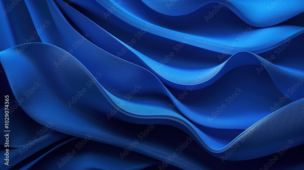 Obraz premium Blue Background 3D Rendering Image - a stunning and immersive visual. The blue background with 3D rendering creates a captivating and futuristic scene.