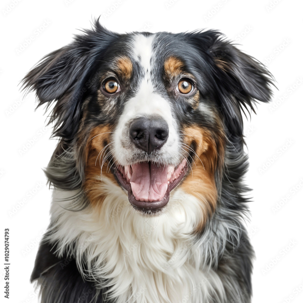 Australian shepherd dog isolated on transparent background Australian shepherd dog isolated on transparent background