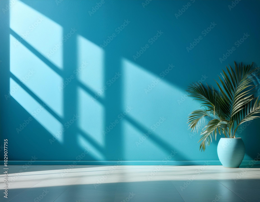 Wall mockup with Vase and green plant,green wall and shelf Wall mockup with Vase and green plant,green wall and shelf