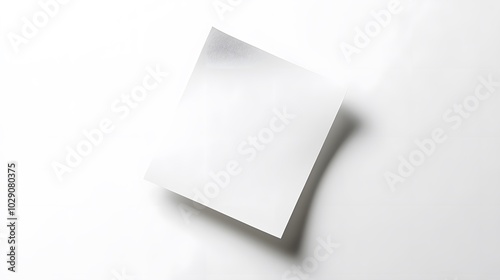 Yellow sticky post it note isolated on white background