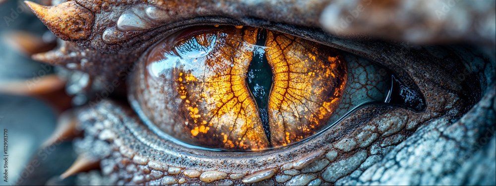 Closeup eye of a Dragon Closeup eye of a Dragon