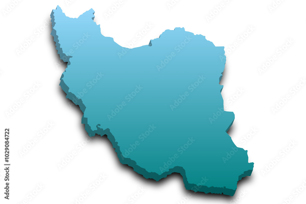 3d Map of Iran country with color. middle East, ir, Iran country map 3d Map of Iran country with color. middle East, ir, Iran country map