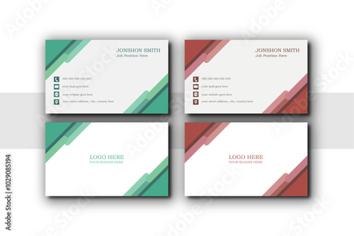 creative business card template. Modern Business Card. Elegant business card Vector illustration.Modern and simple business card design.Double-sided creative business card vector design template.