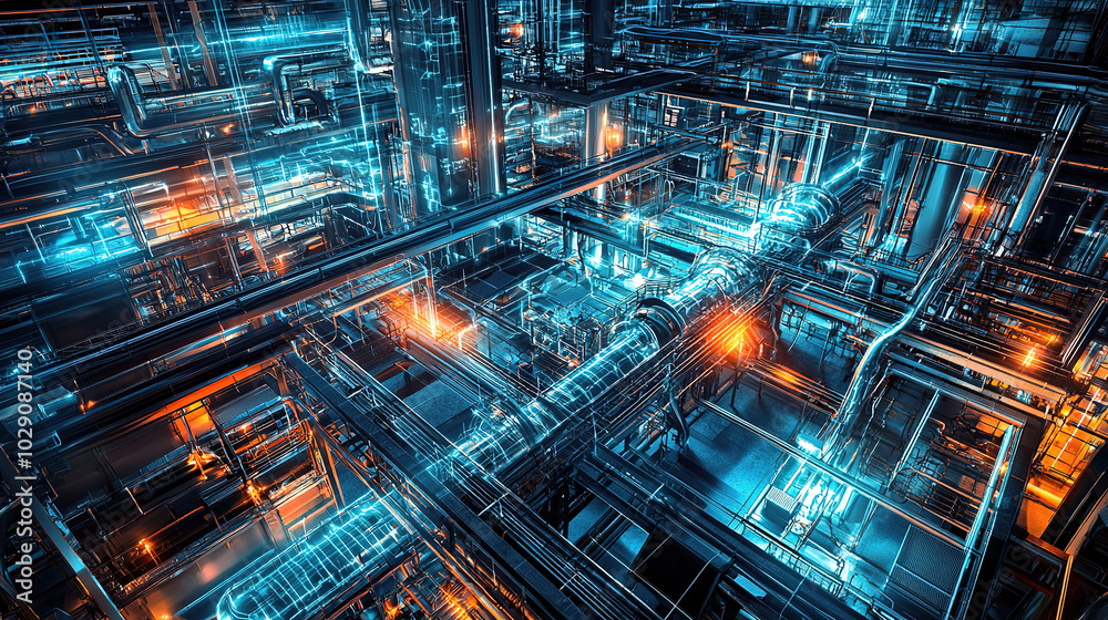 A futuristic network of glowing blue and orange lines represents a high-tech digital environment, emphasizing connectivity and innovation. A futuristic network of glowing blue and orange lines represents a high-tech digital environment, emphasizing connectivity and innovation.