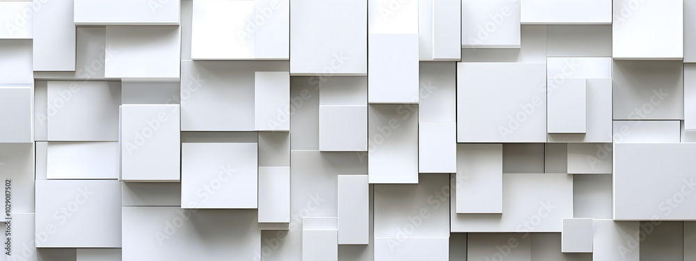 Abstract White Cube Pattern Abstract White Cube Pattern