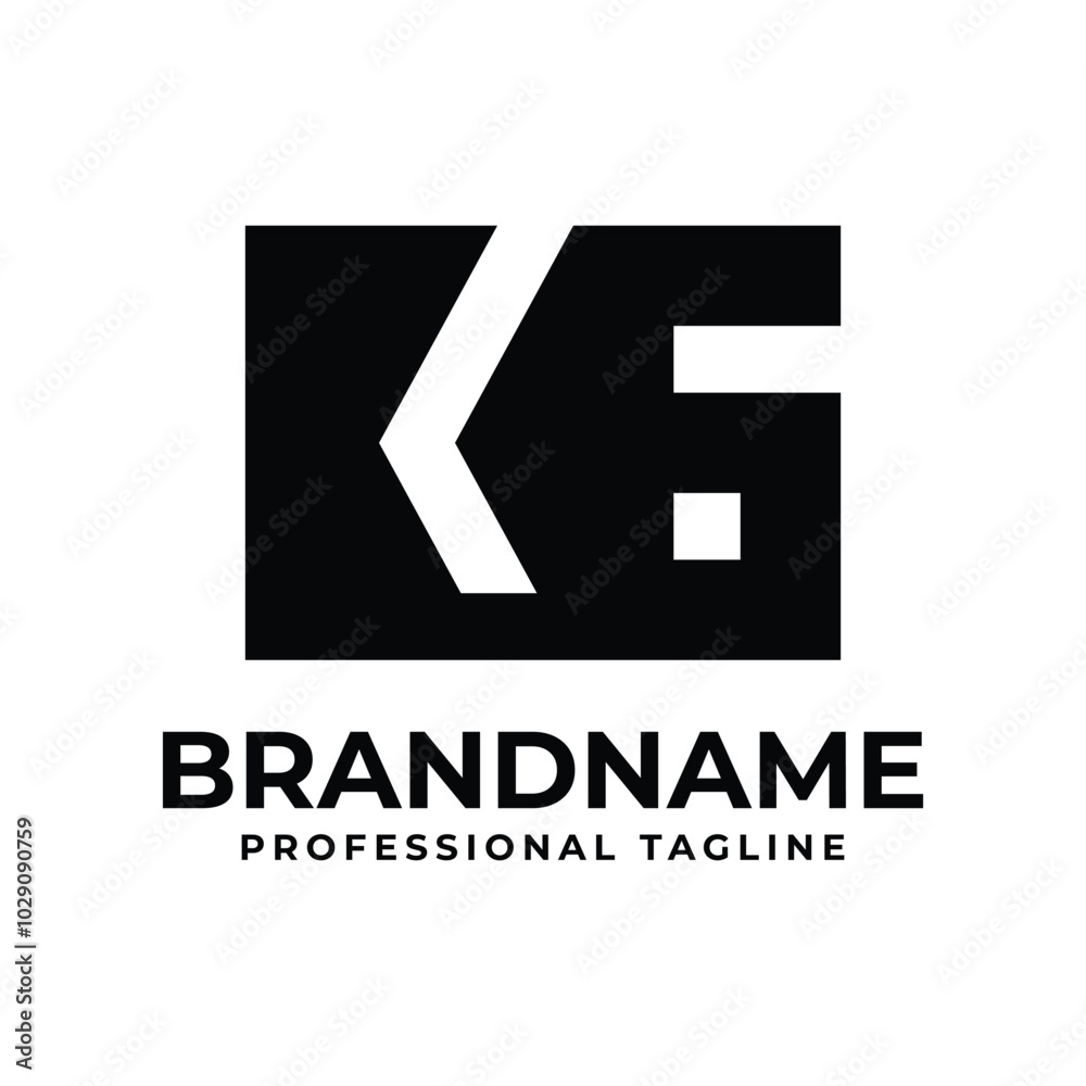 Obraz premium Letters KG Monogram Logo, suitable for any business with KG or GK initials