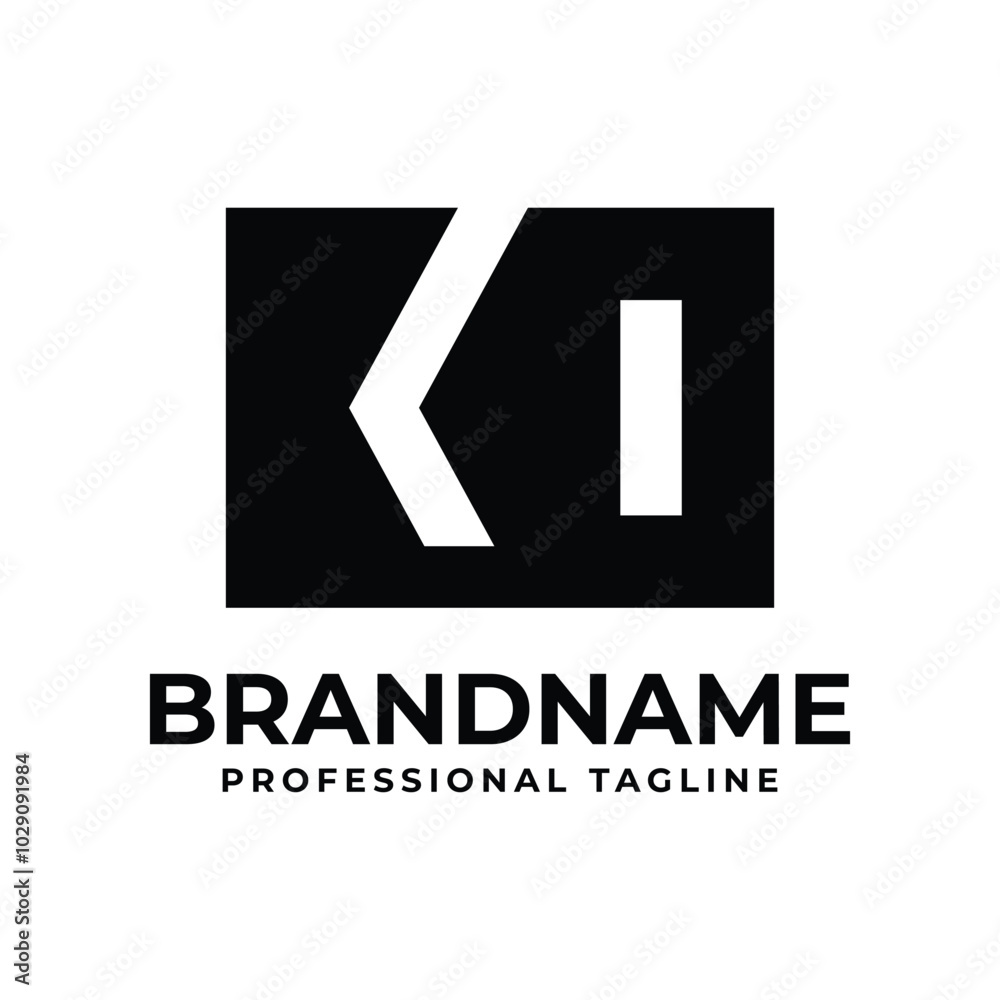 Letters KO Monogram Logo, suitable for any business with KO or OK initials Letters KO Monogram Logo, suitable for any business with KO or OK initials