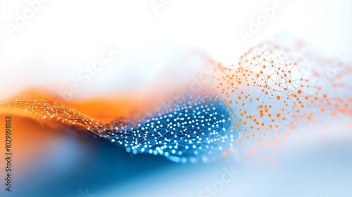 Cyber ​​security theme picture, communication, network, abstract background