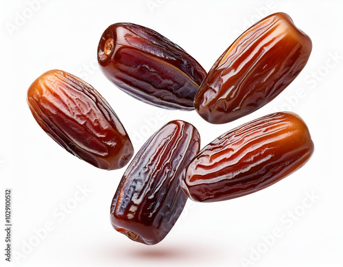 Wallpaper Mural Fresh dates over white background Torontodigital.ca