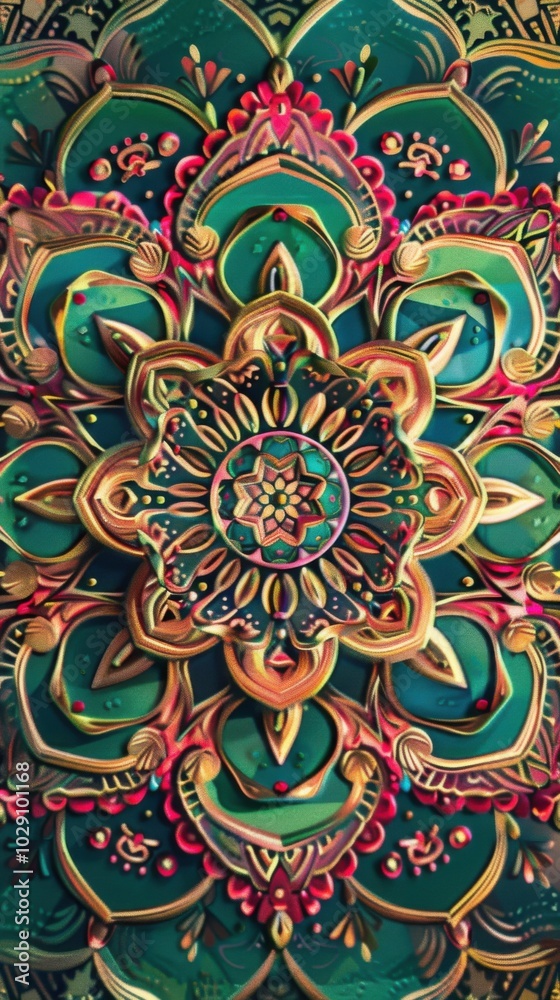 Intricate mandala design, 4K hyperrealistic photo Intricate mandala design, 4K hyperrealistic photo