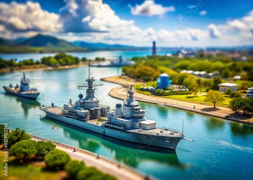 Pearl Harbor Battleship Scenes in Oahu, Hawaii - Tilt-Shift Photography Experience photo