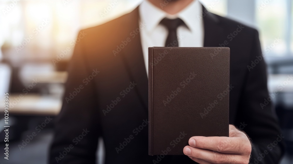 Confident professional in sleek attire, poised with resume, minimalist white backdrop, ideal for career and recruitment concepts Confident professional in sleek attire, poised with resume, minimalist white backdrop, ideal for career and recruitment concepts