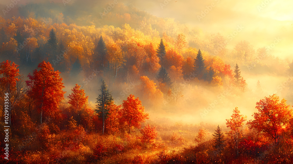Enchanted Fall Landscape Enchanted Fall Landscape