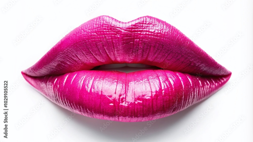Pink Lipstick Swatch on White Background for Beauty Product Advertising Pink Lipstick Swatch on White Background for Beauty Product Advertising