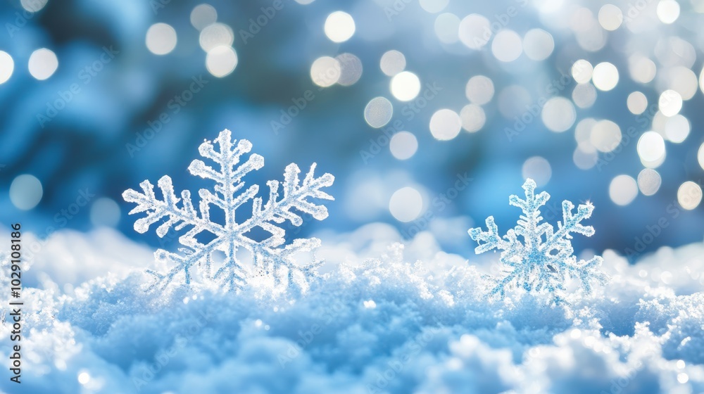 Serene winter wonderland, pristine snow blankets the ground in quiet beauty Serene winter wonderland, pristine snow blankets the ground in quiet beauty