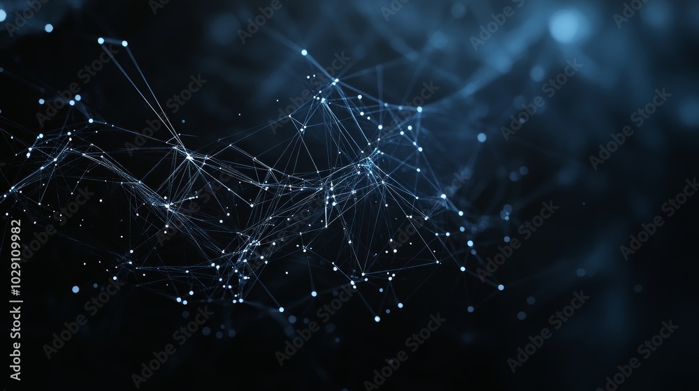 Cyber ​​security theme picture, communication, network, abstract background