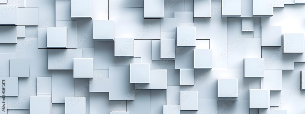 Abstract White Cubes Abstract White Cubes