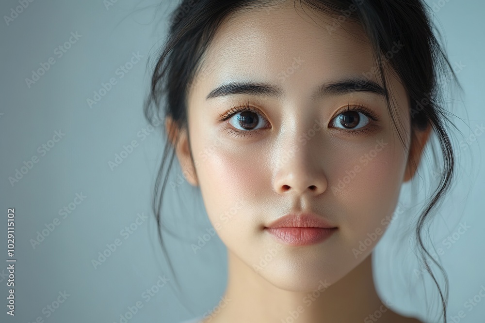 Dermatological View of an Asian Young Woman with Atopic Dermatitis Dermatological View of an Asian Young Woman with Atopic Dermatitis