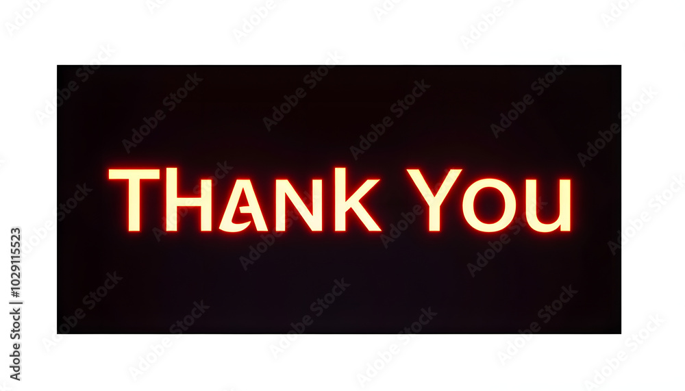 message thank you on a display screen. concept of thank you business, appreciation and gratitude, congratulations, presentation from technology digital isolated with white highlights, png message thank you on a display screen. concept of thank you business, appreciation and gratitude, congratulations, presentation from technology digital isolated with white highlights, png