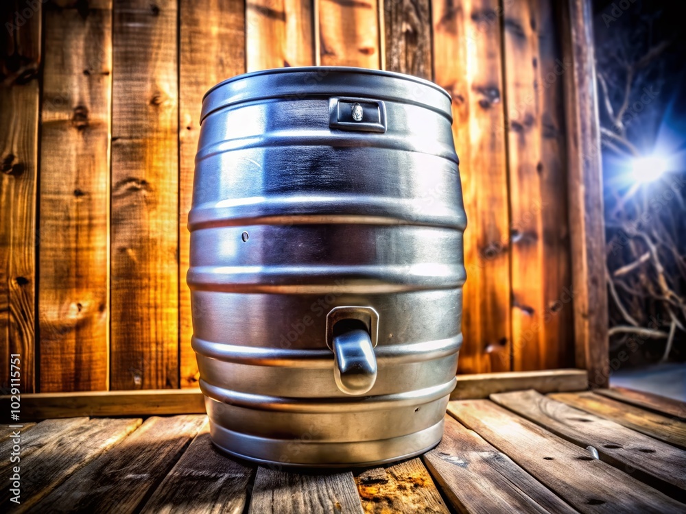 Realistic Beer Keg Mockup with High Dynamic Range for Promotional Use Realistic Beer Keg Mockup with High Dynamic Range for Promotional Use