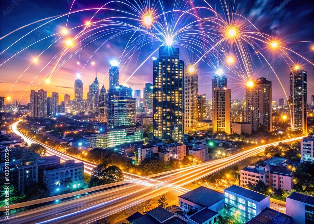 High-Speed Internet Connection in Residential Buildings with Bokeh Effect for Enhanced Visual Appeal High-Speed Internet Connection in Residential Buildings with Bokeh Effect for Enhanced Visual Appeal