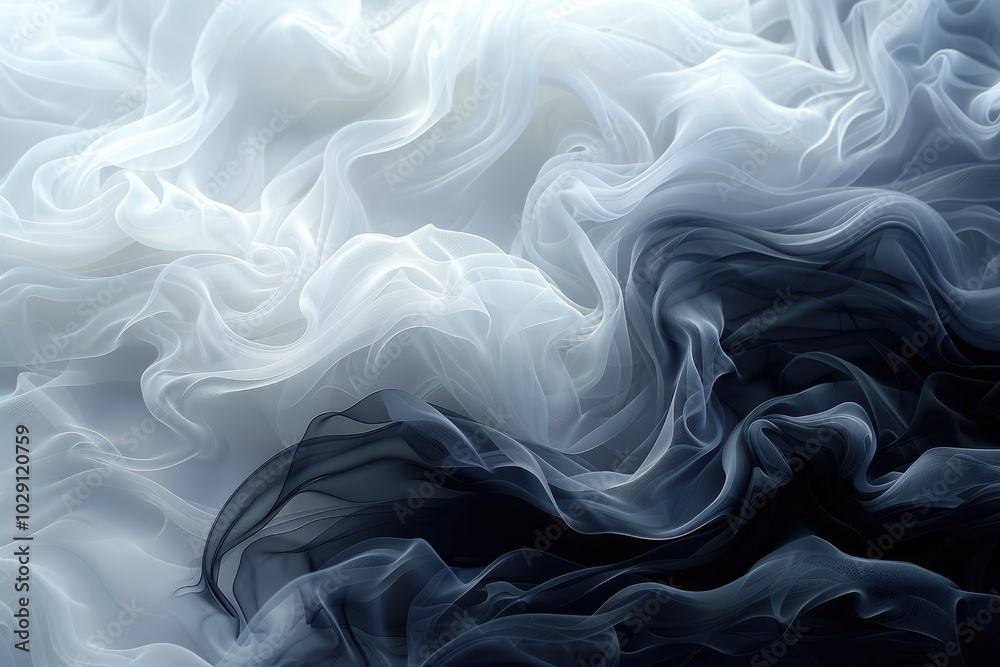 Close-Up Detail of Colored and White Smoke Swirling in the Background