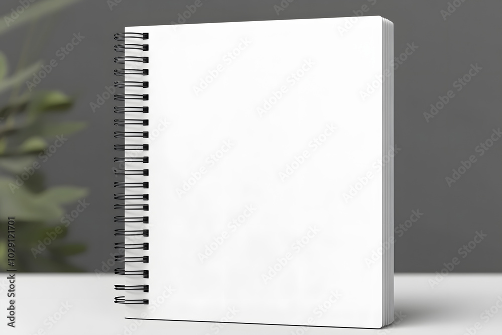 blank white spiral notebook mock up with copy space blank white spiral notebook mock up with copy space