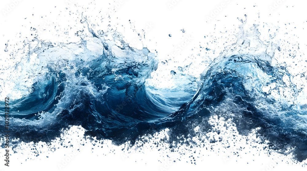water splash of sea isolated on white water splash of sea isolated on white