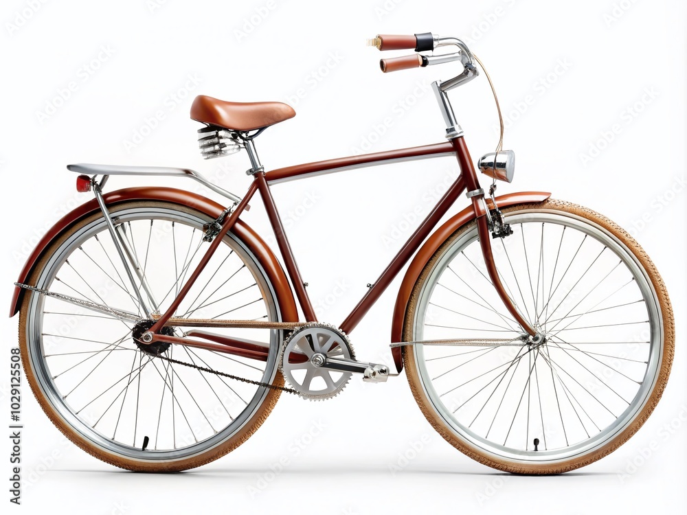 Retro Bike Product Photography Isolated on White Background for Classic Cycling Enthusiasts Retro Bike Product Photography Isolated on White Background for Classic Cycling Enthusiasts