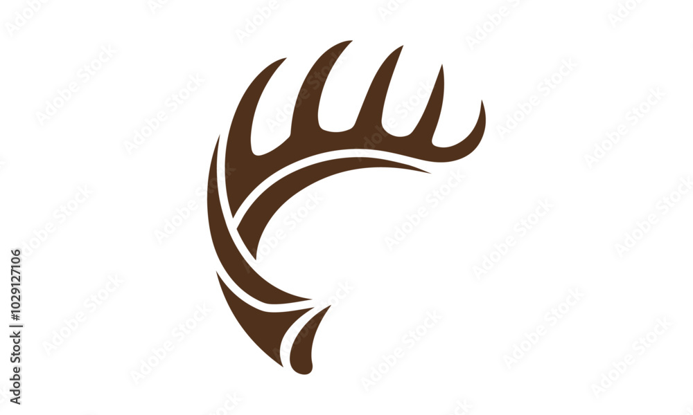 Obraz premium deer antler logo 