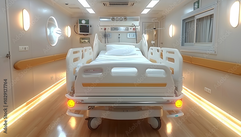 Designing safe hospital corridors with patient beds in mind.