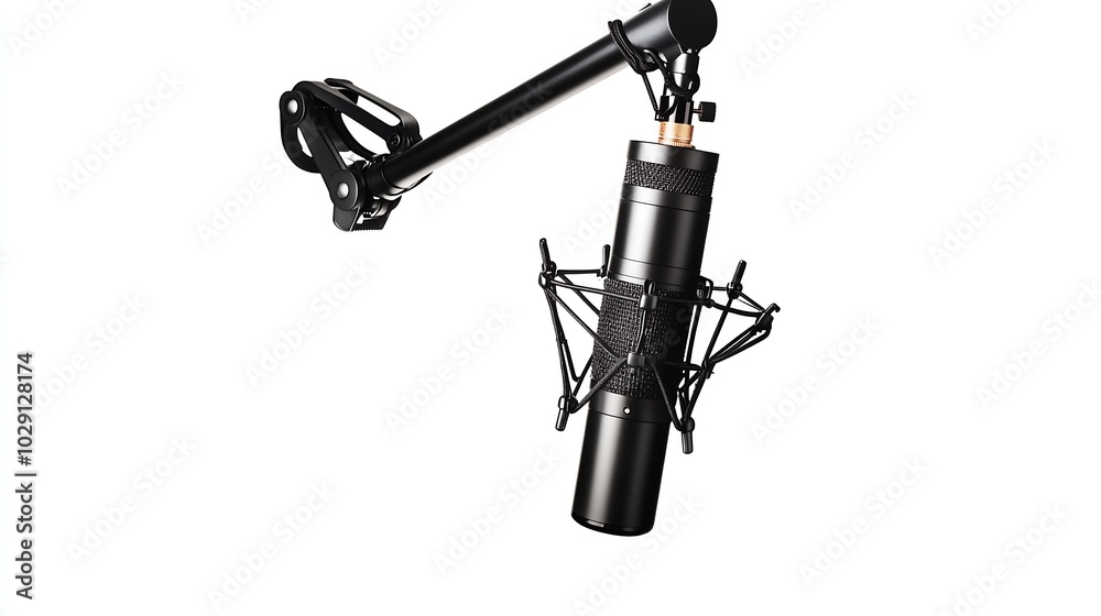 Professional Studio Microphone Isolated on White Professional Studio Microphone Isolated on White