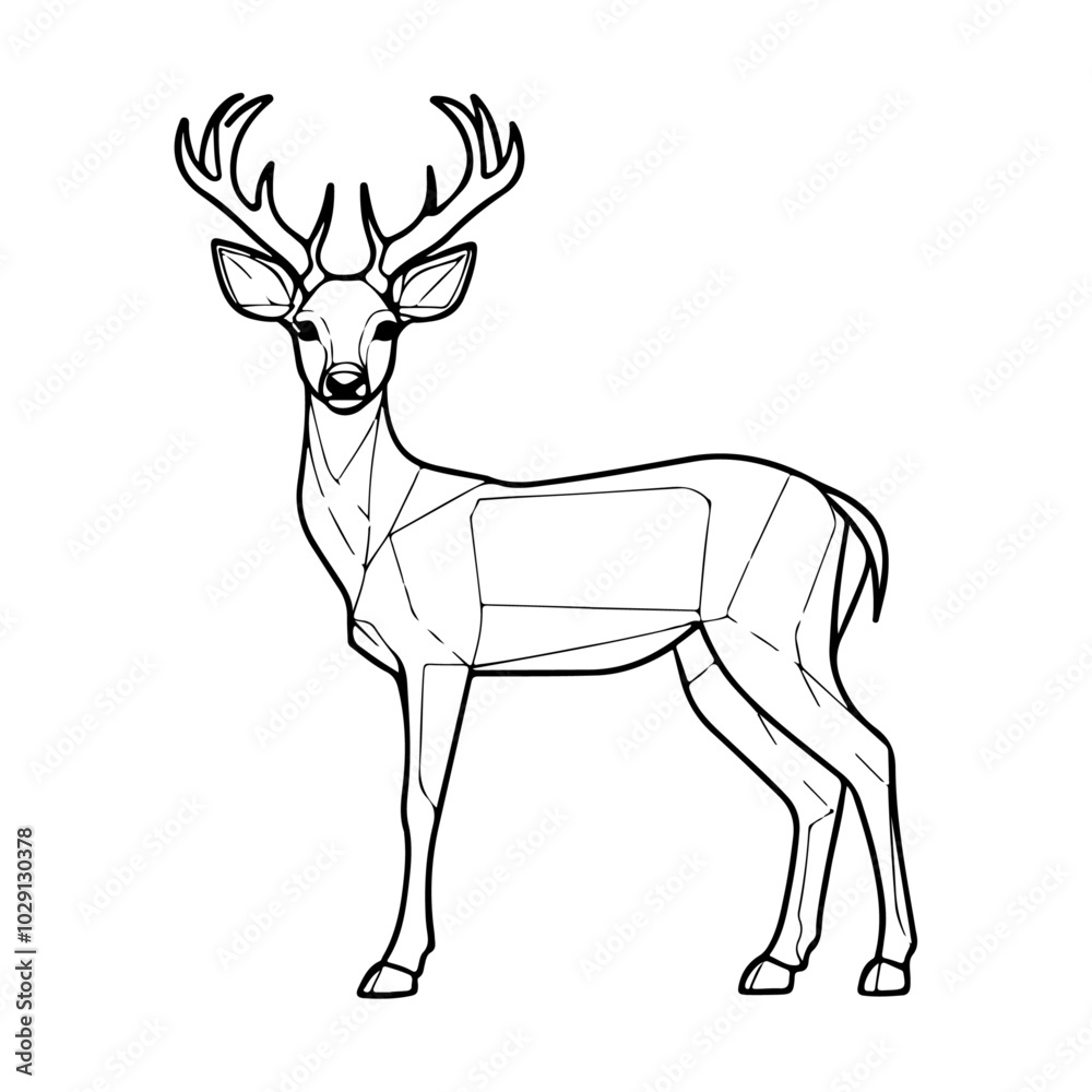 Dog line Art Drawing on an isolated white background Dog line Art Drawing on an isolated white background