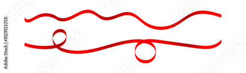ribbon red, horizontal ribbon, swirl ribbon tape for christmas festive decor