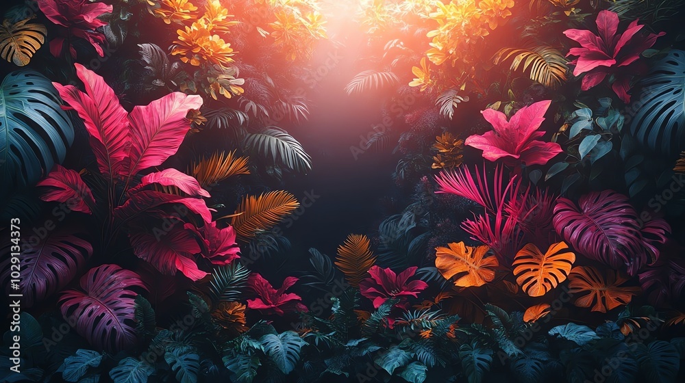 Obraz premium background with flowers