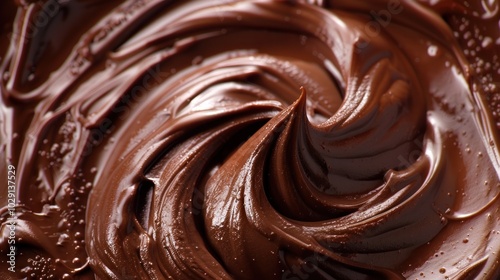 Chocolate cream swirl texture