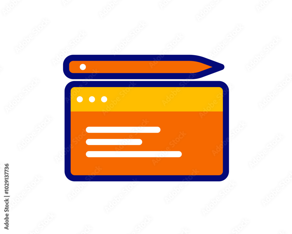 Illustration of note, notebook, pen, pencil for writing some notes isolated white background Illustration of note, notebook, pen, pencil for writing some notes isolated white background