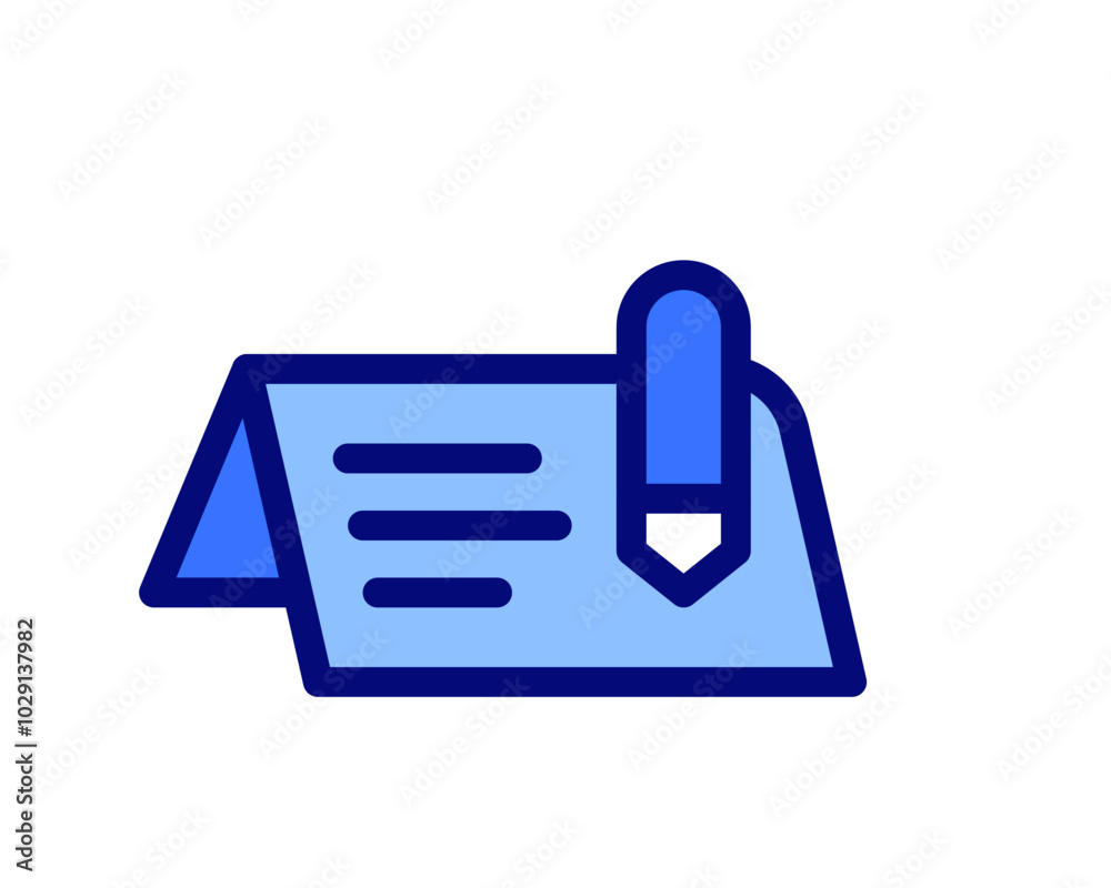 Illustration of note, notebook, pen, pencil for writing some notes isolated white background Illustration of note, notebook, pen, pencil for writing some notes isolated white background
