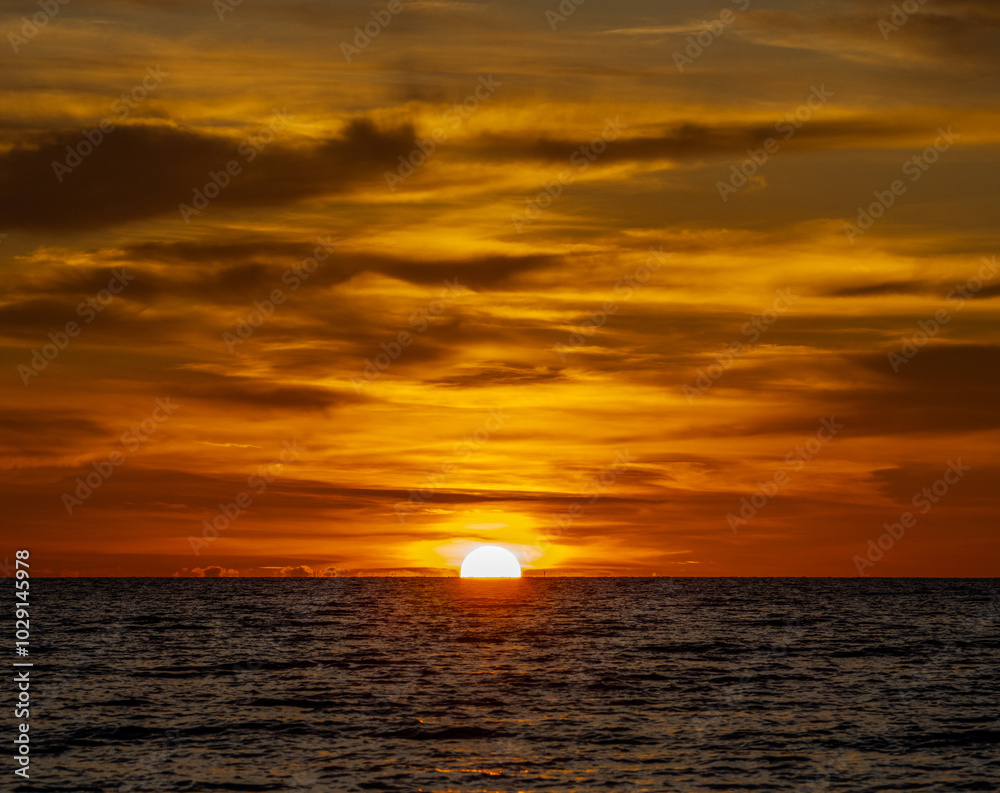 Sunset sea vertical view landscape horizon beautiful summer season shore nobody wind soft wave cool holiday look calm big sunset sky twilight evening day time nature tropical coast ocean water travel Sunset sea vertical view landscape horizon beautiful summer season shore nobody wind soft wave cool holiday look calm big sunset sky twilight evening day time nature tropical coast ocean water travel