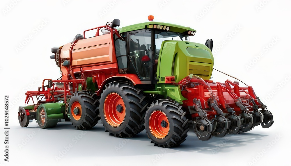 Isolated Corn Planter on White Background