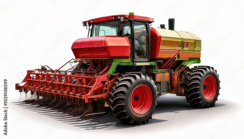 Isolated Corn Planter on White Background Isolated Corn Planter on White Background
