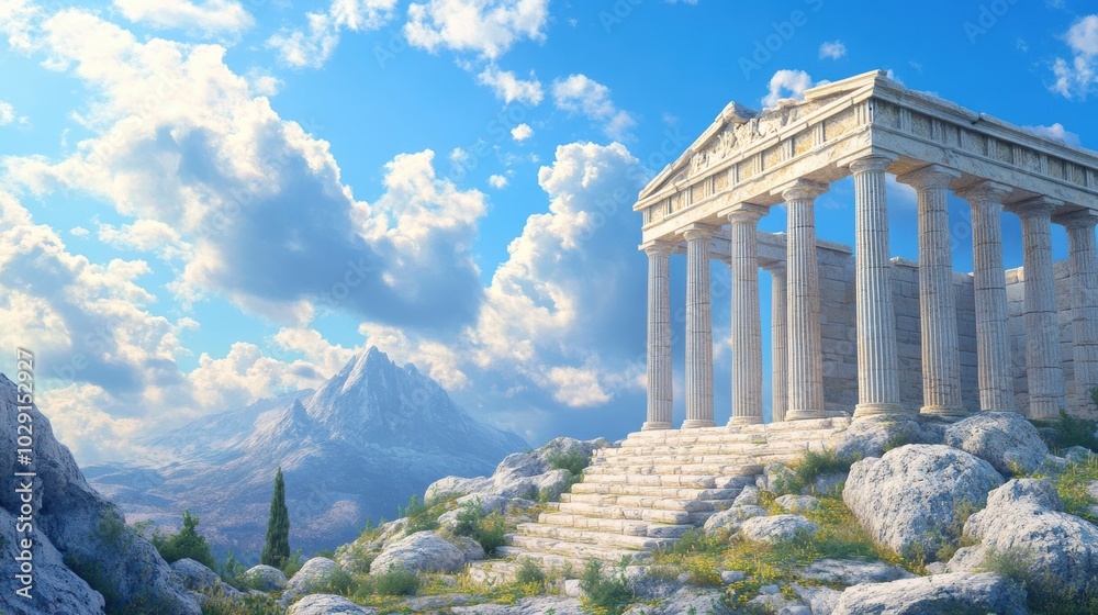 Φωτογραφία the ancient temple, a must-see destination for history lovers and adventurers, with breathtaking vistas and rich culture