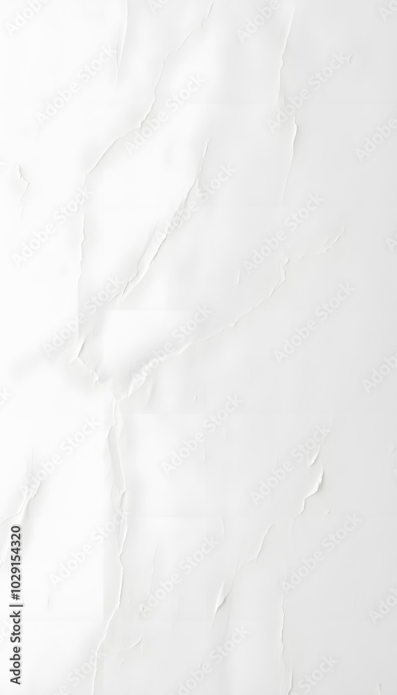 Obraz premium White wheat paste paper poster texture background isolated with white highlights, png