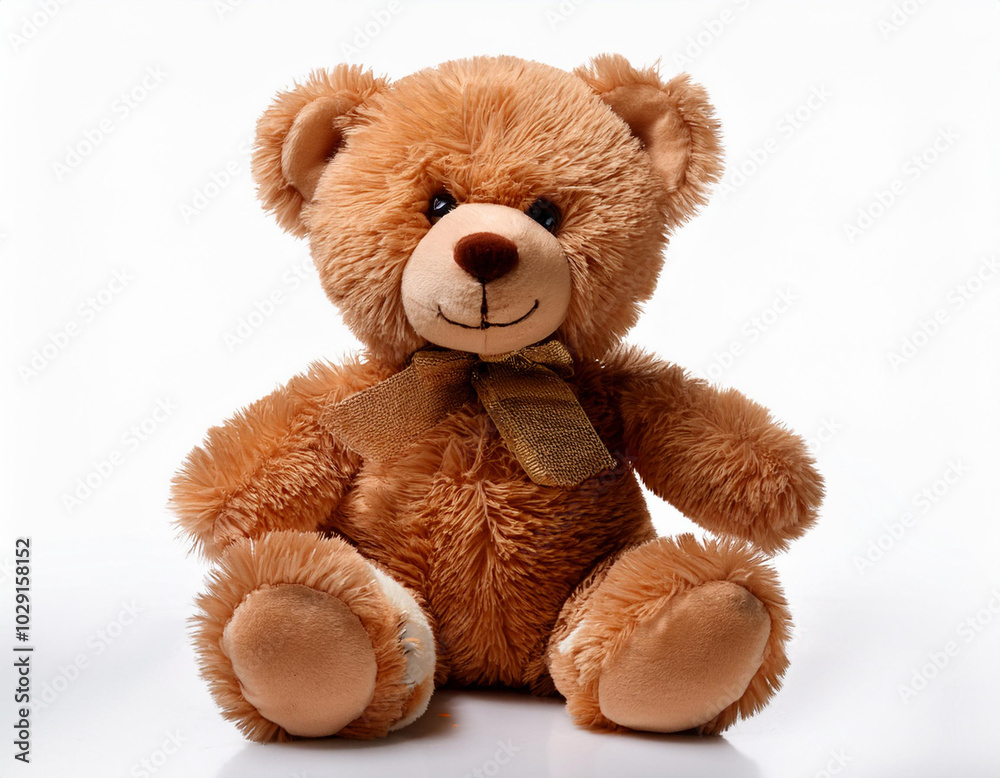Obraz premium soft brown teddy bear isolated on white background