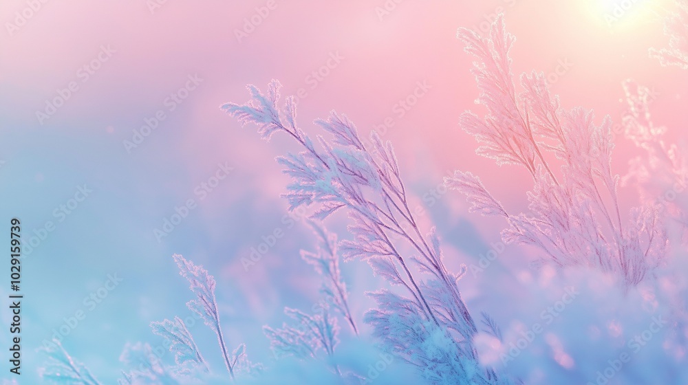 background with delicate, wispy forms and pastel hues, evoking the serenity of a snow-covered landscape background with delicate, wispy forms and pastel hues, evoking the serenity of a snow-covered landscape