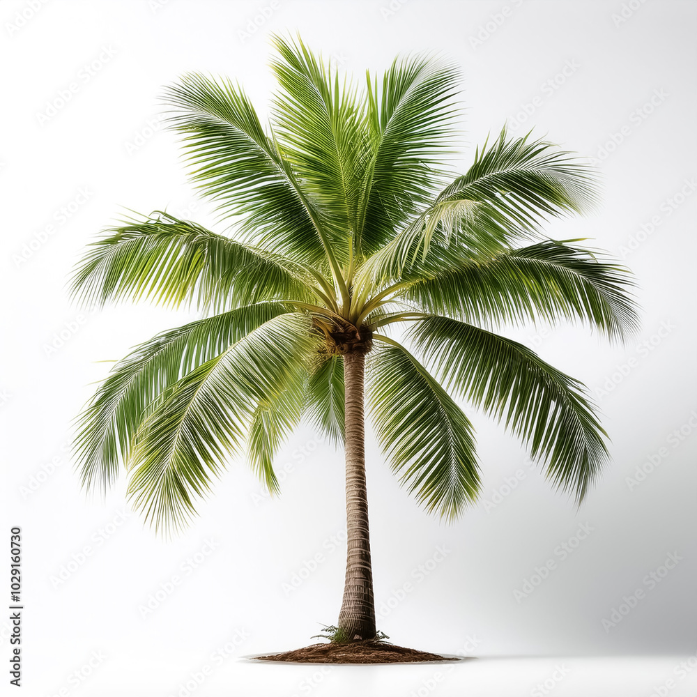 Fototapeta premium coconut tree isolated on white background