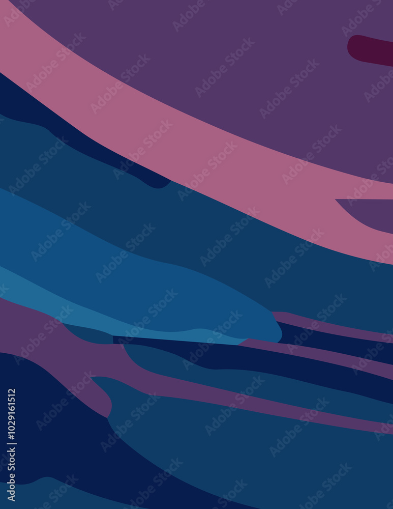 Fototapeta premium abstract background with untidy waves Illustration