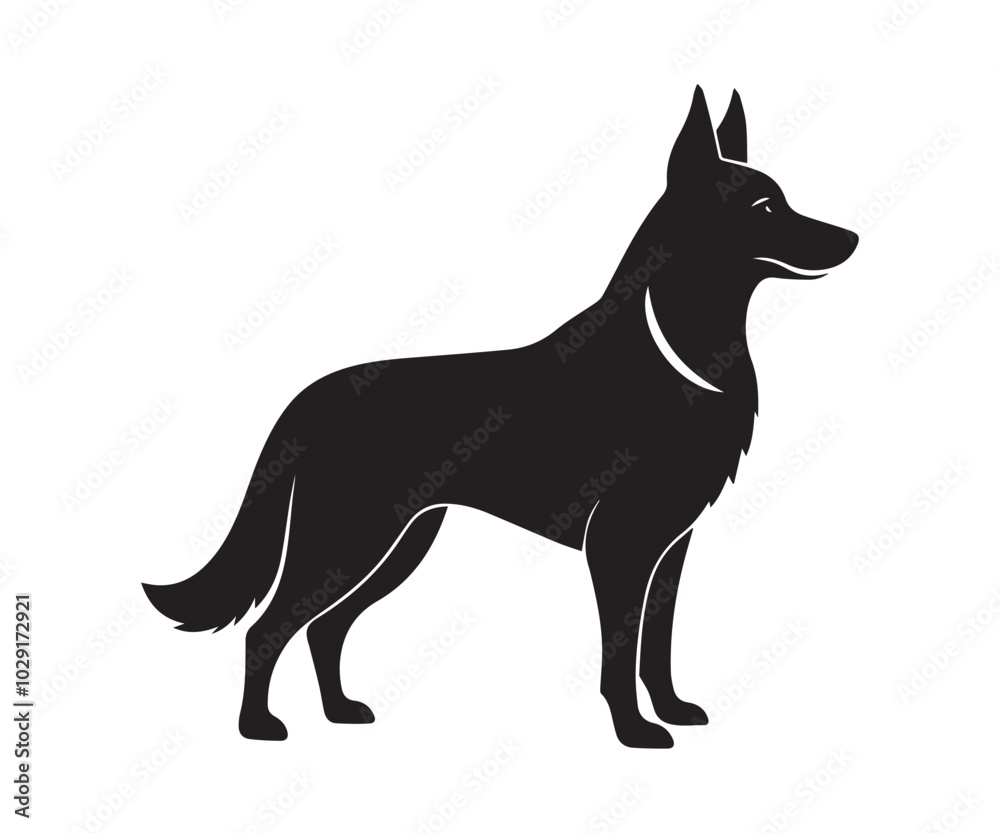 Dog Vector black silhouette illustrations Dog Vector black silhouette illustrations